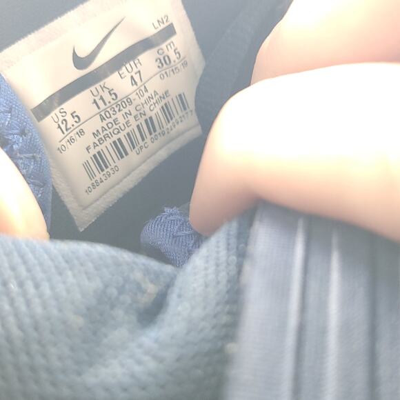 Nike Alpha Menace Pro 2 Navy Blue Cleats (AQ3209-104) Men's Size 12.5 - Picture 9 of 9